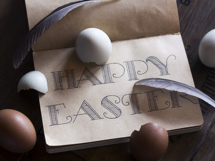Happy Easter easy lettering ‘how to’