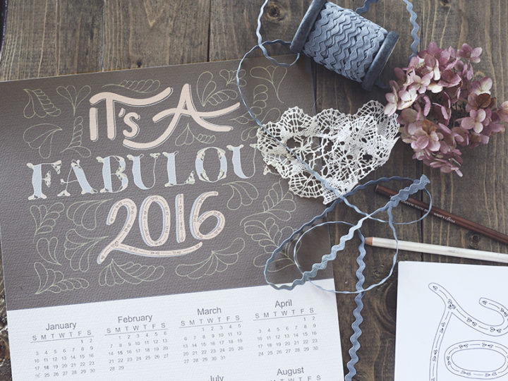 Free 2016 printable calendar