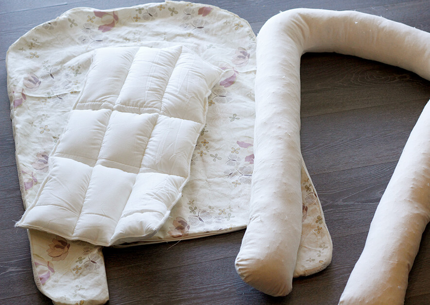 babynest diy nest tips few pattern sew bed sewing mattress bebe patterns duvet folded bought
