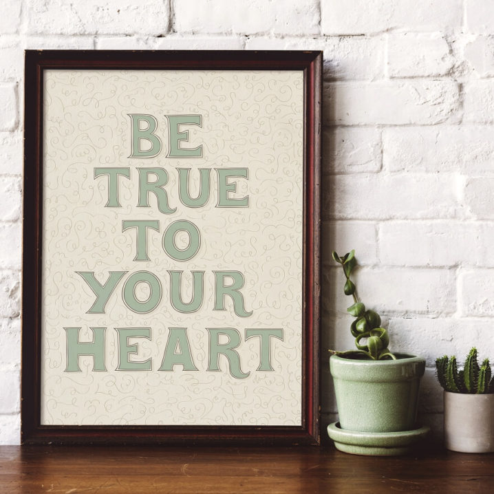 Be_True_To_Your_Heart_ByAnnika_Nursery_Wall_Art_1