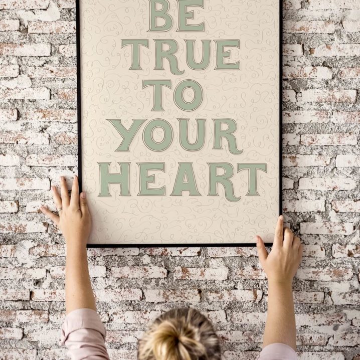 Be_True_To_Your_Heart_ByAnnika_Nursery_Wall_Art_4