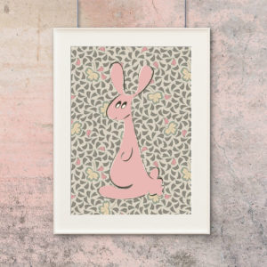 Bunny_Pink_ByAnnika_Rabbit_Print_1